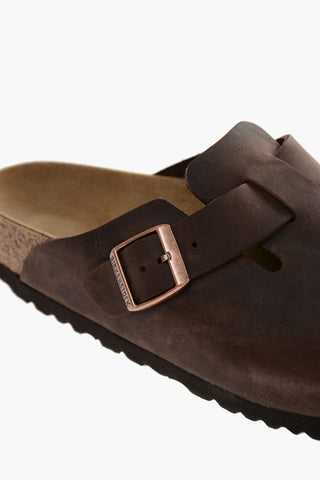 Sandali BOSTON in Pelle con Fibbia Logata