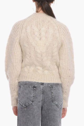 Mohair PALIMA Crewneck Sweater with Cut-out Details