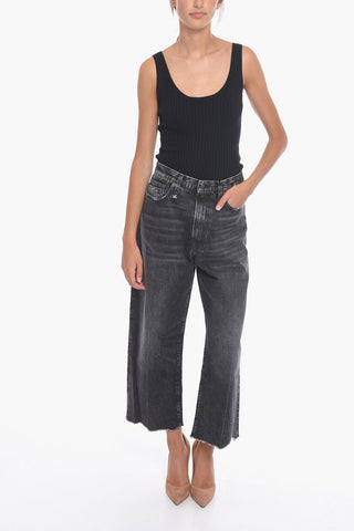 Cropped D'ARCY Denims with Raw-cut Hem 24cm