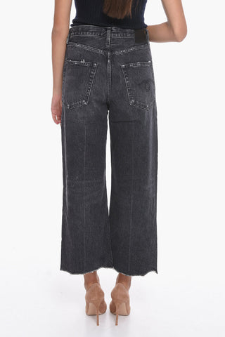 Cropped D'ARCY Denims with Raw-cut Hem 24cm