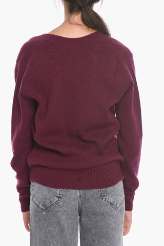 Maglia Scollo a V in Cashmere Compatto