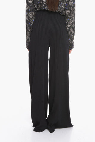 Ribbed Jersey Palazzo Trousers