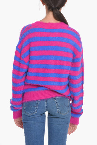 Maglia Fuzzy UNISEX a Righe Bicolore
