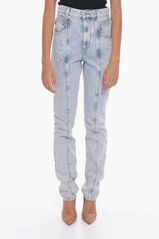 ETOILE High-waisted HOMINY Light-washed Denims 16cm