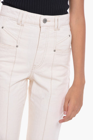 High-waisted NIROKA Straight-leg Denims 19cm
