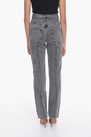 High-waisted NIROKA Straight-leg Denims 19cm