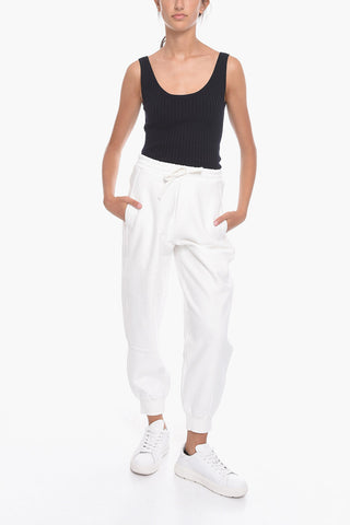 Pantaloni Jogger in Cotone Felpato
