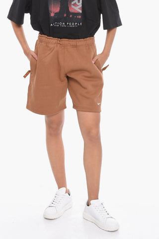 Solid Color Fleeced Cotton UNISEX Shorts with 2 Pockets