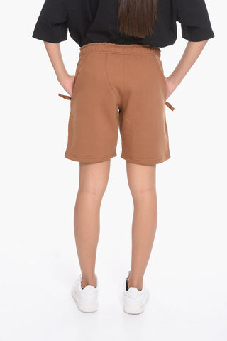 Solid Color Fleeced Cotton UNISEX Shorts with 2 Pockets