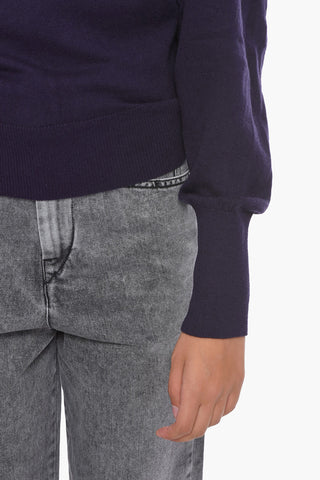 ETOILE Wool-blend CAMELIA Crewneck Sweater with Puffed Sleeves