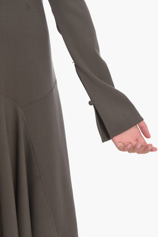 Wool MAGGIO Dress with Pleats