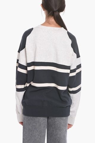 Fleeced-cotton PALLIAN Crewneck Sweatshirt with Flocked Logo