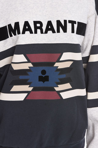 Fleeced-cotton PALLIAN Crewneck Sweatshirt with Flocked Logo