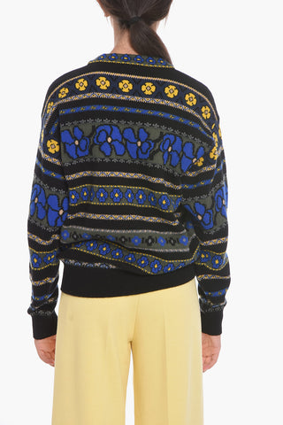 Maglia Oversized FAIRE ISLE con Fantasia Jacquard