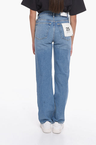 Ripped High-Waisted Straight Fit 90s Jeans 21cm