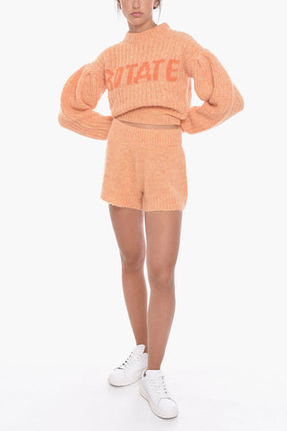 Wool Blend SUSANNA Shorts with Drawstring Waist