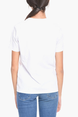 PARIS Logo Embroidered Crew-neck T-Shirt