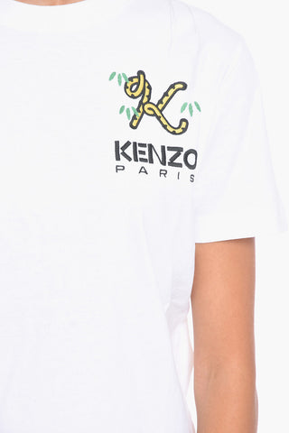 PARIS Logo Embroidered Crew-neck T-Shirt