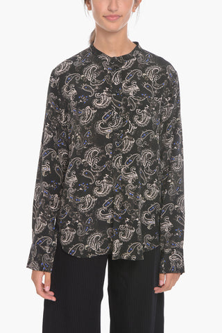 Silk RUSAK Blouse with Floral Print