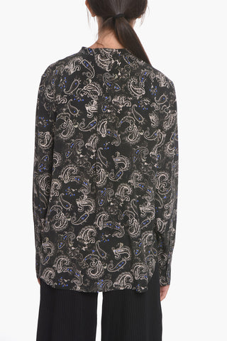 Silk RUSAK Blouse with Floral Print