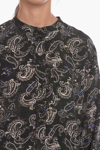 Silk RUSAK Blouse with Floral Print