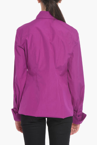 Popeline Shirt with Hidden Placket