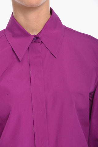 Popeline Shirt with Hidden Placket