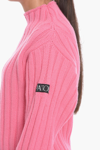Cashmere-blend SAILOR Mock Neck Sweater