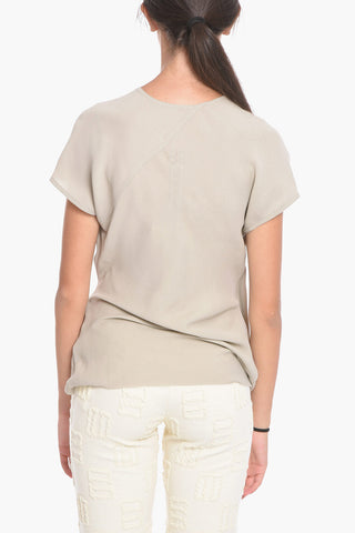 Draped Top with V-neckline