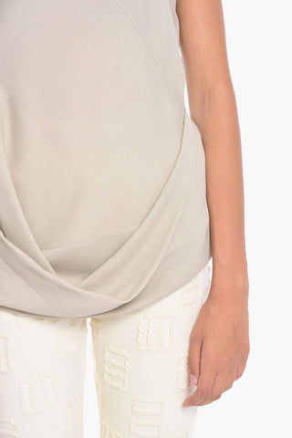 Draped Top with V-neckline