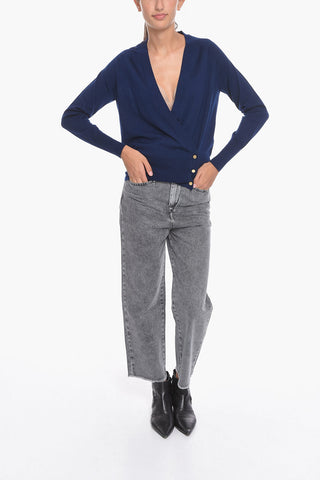 Merino-wool KENDALL Cardigan with Asymmetric fastening