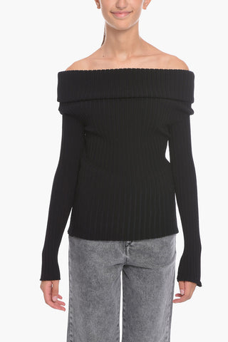 Maglia Off Shoulder a Costine
