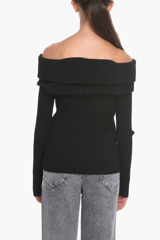 Maglia Off Shoulder a Costine
