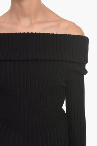 Maglia Off Shoulder a Costine
