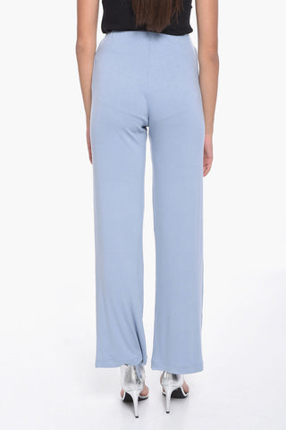 High-Waist Ribbed Palazzo Pants