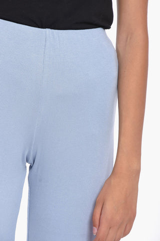 High-Waist Ribbed Palazzo Pants