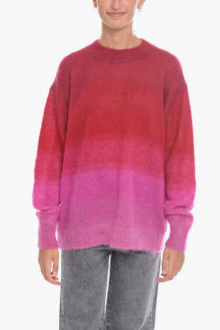 ETOILE Mohair DAWN Crewneck Sweater in Gradient effect