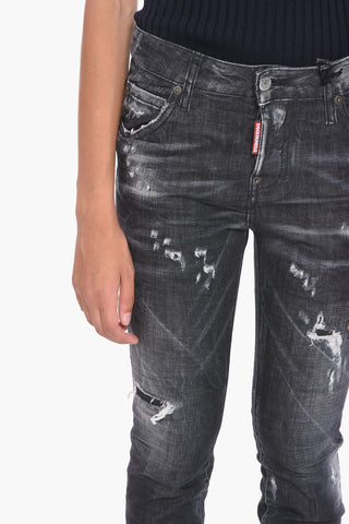 1964 Jeans COOL GIRL con Effetto Distressed 15cm