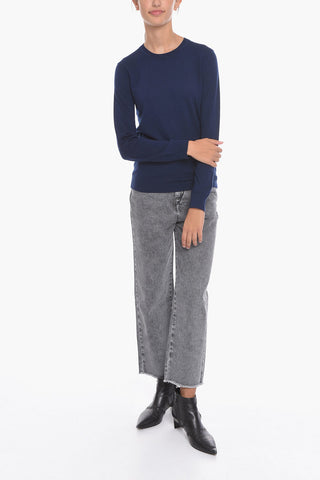 Cashmere IBERIA Crewneck Sweater with Button Fastening