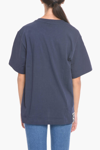 VOGUE Relaxed Fit Crew-Neck T-shirt With Embroidery
