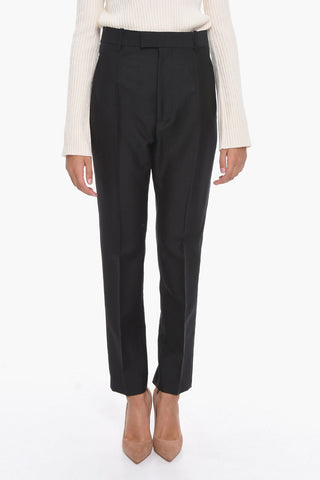 4 Pocket Mohair Blend Pants with Belt Loops
