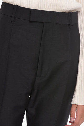 4 Pocket Mohair Blend Pants with Belt Loops