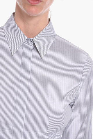 Awning Striped Asymmetric Shirt 