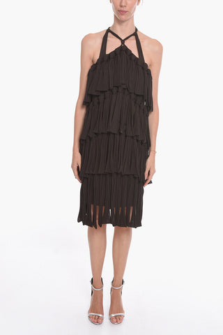 Vestito Halter Neck LOOPS in Misto Seta