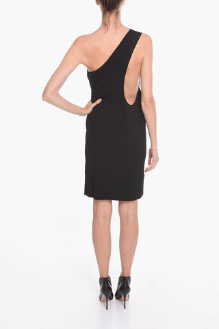 One-shoulder COMPACT Viscose Blend Dress