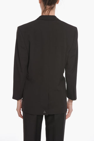 Blazer Monopetto in Gabardine di Lana