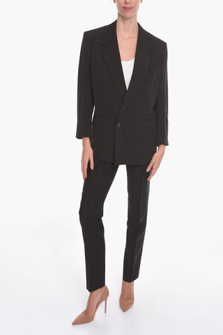 Blazer Monopetto in Gabardine di Lana