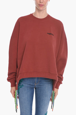 Crew Neck MULTICORD Brushed Cotton Sweatshirt