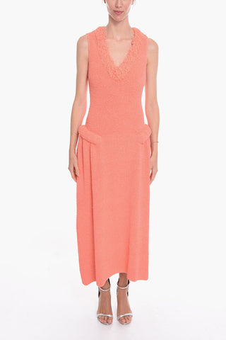 Padded Detail TOWELLING Terry Dress
