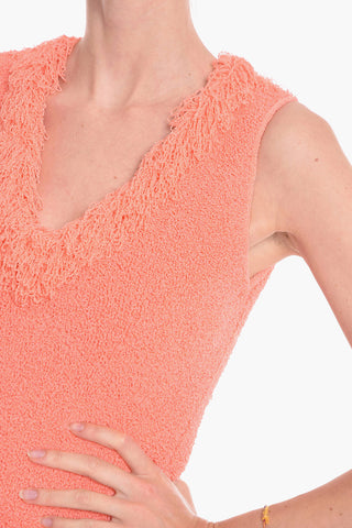 Padded Detail TOWELLING Terry Dress